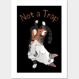 Not a Trap - Calico Cat - Gifts for Cat Lovers Posters and Art